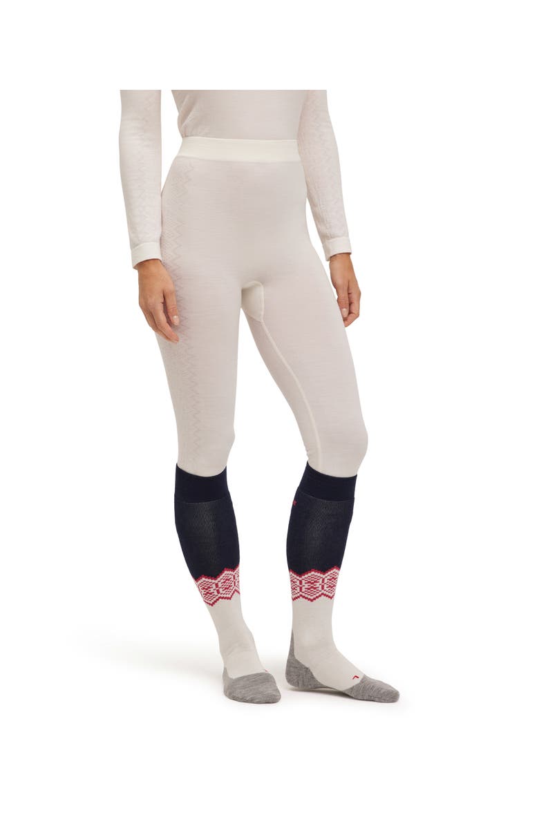 Falke Wool Tech. 3/4 Base Layer Bottom, Main, color, Off-White