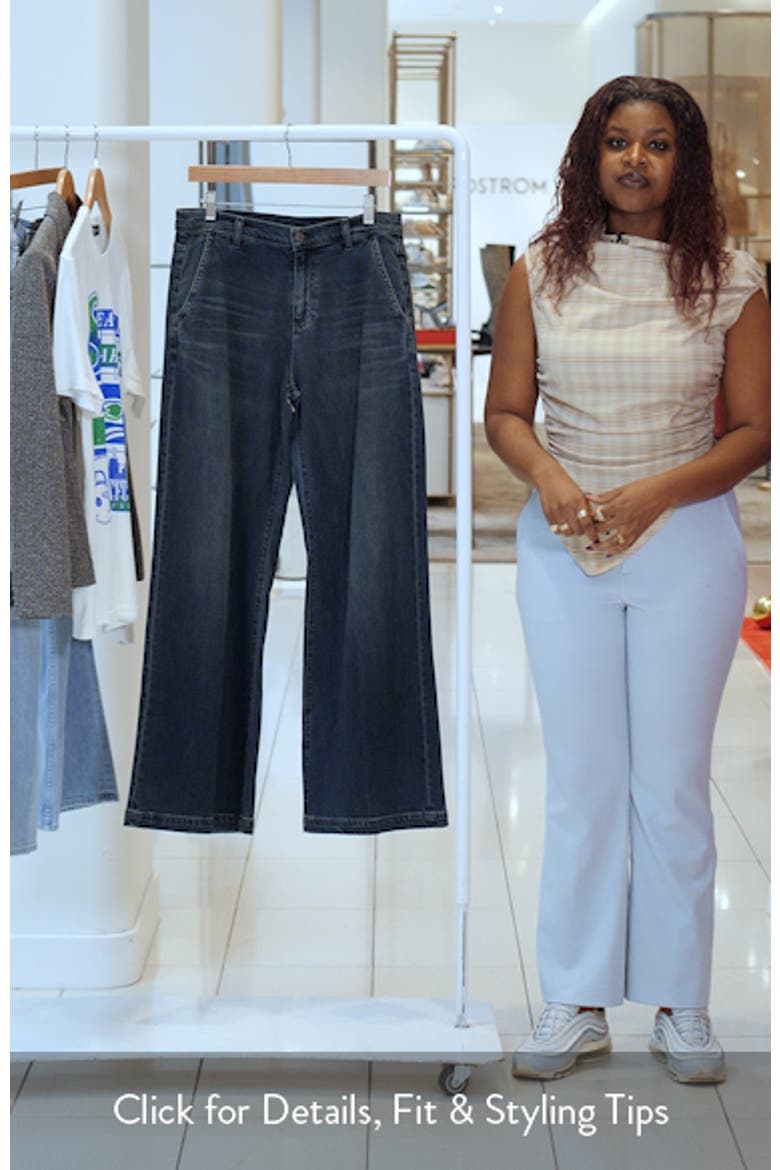 Stella Mid Rise Wide Leg Palazzo Jeans video