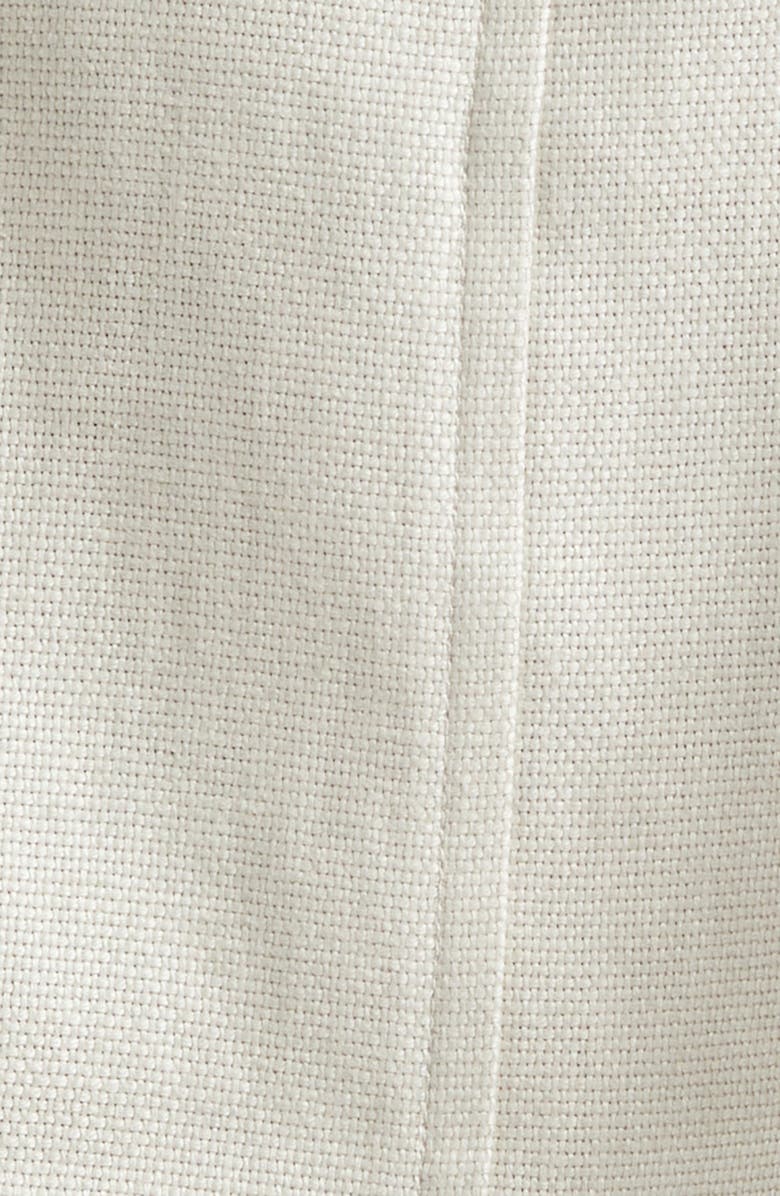 Max Mara Dattero Stretch Flax & Cotton Jacket, Alternate, color, Ivory
