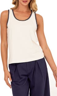Threads 4 Thought Genevieve Contrast Trim Tank
