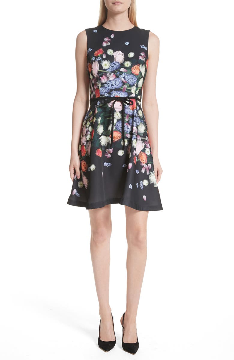 Ted Baker London Izobela Kensington Floral A-Line Dress, Main, color, 