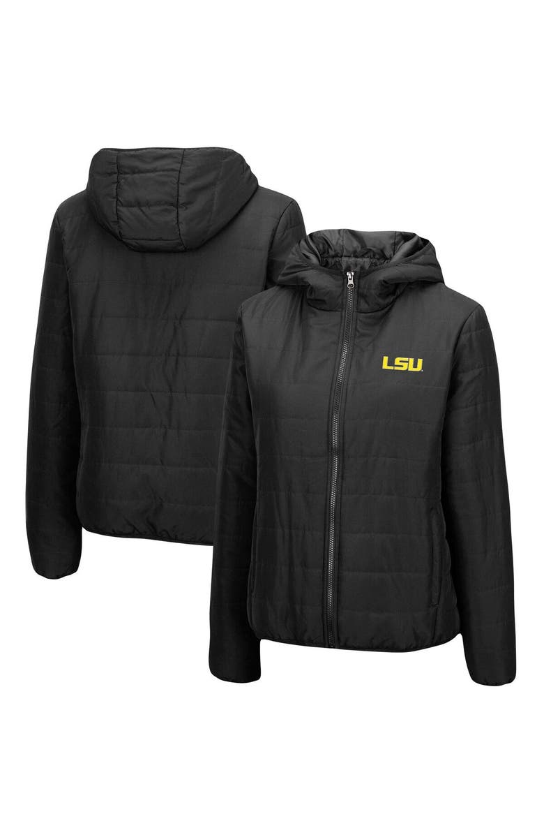 COLOSSEUM Women's Colosseum Black LSU Tigers Arianna Full-Zip Puffer Jacket, Alternate, color,