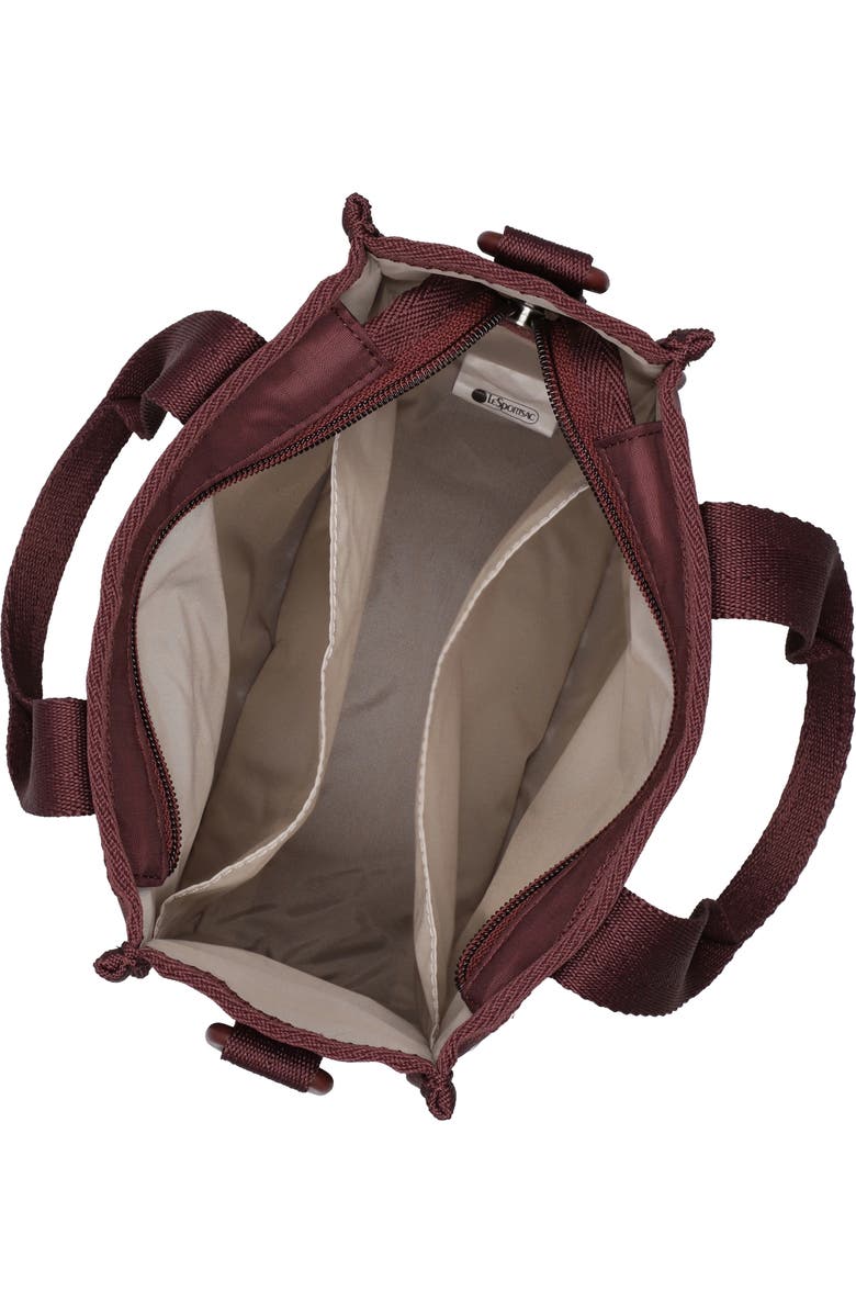 LeSportsac Mini N/S Tote Bag, Alternate, color, Deep Cherry