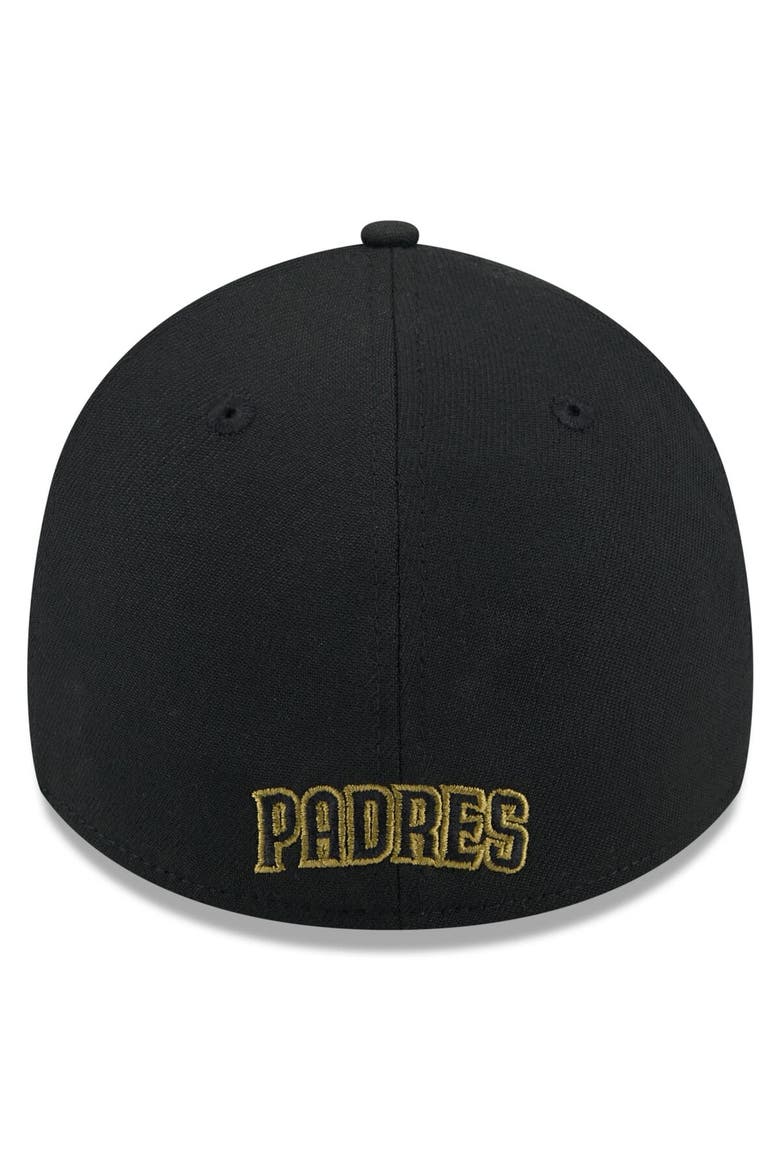 Men's New Era  Black San Diego Padres 2024 Armed Forces Day 39THIRTY Flex Hat, Alternate, color, Black