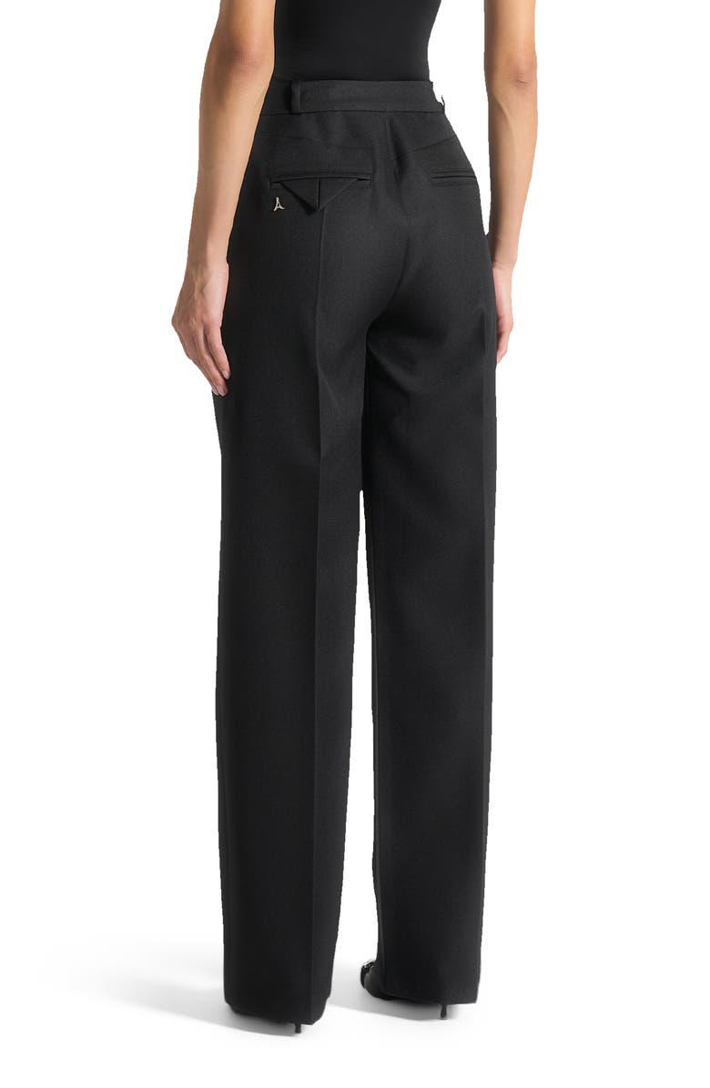 Manière De Voir Julie Tailored Twin Pleat Trousers, Alternate, color, Black