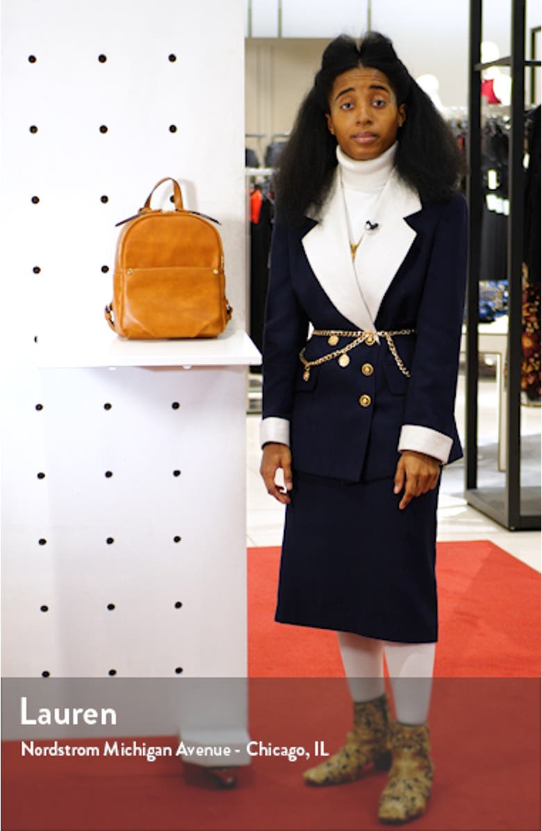 Siena Faux Leather Backpack, sales video thumbnail