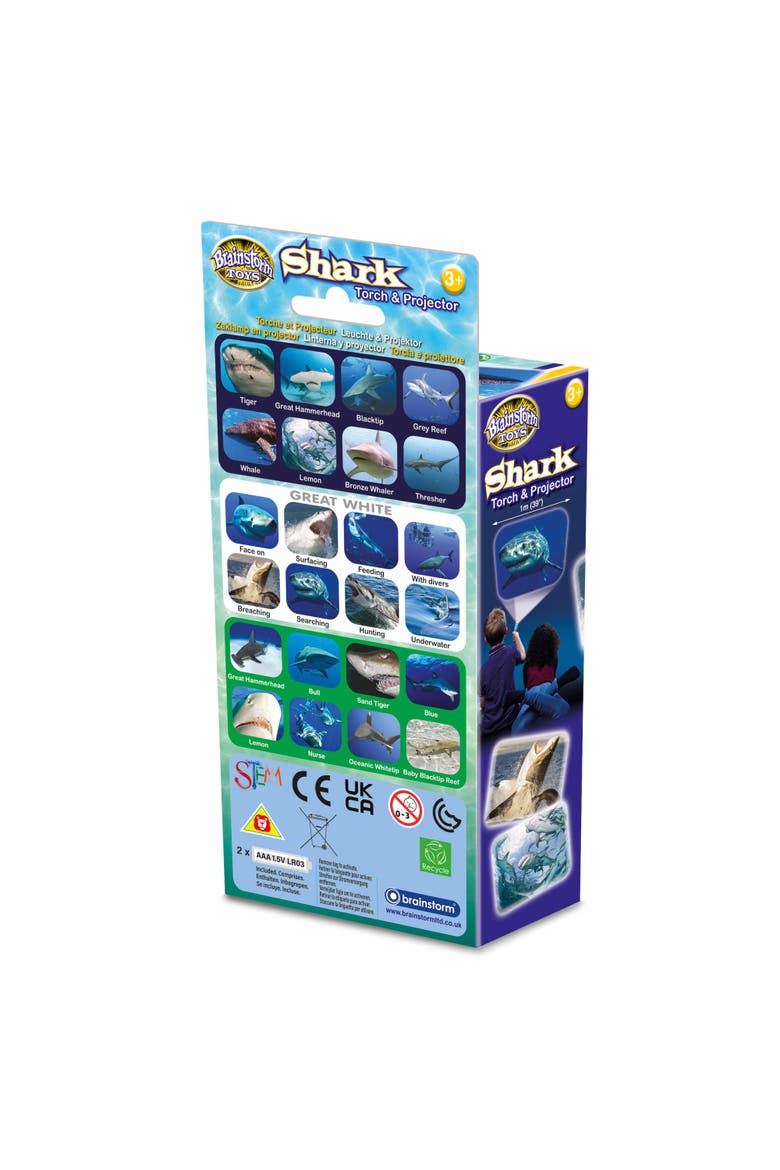 Shark Torch & Projector Ages 3+, Alternate, color, Multicolored