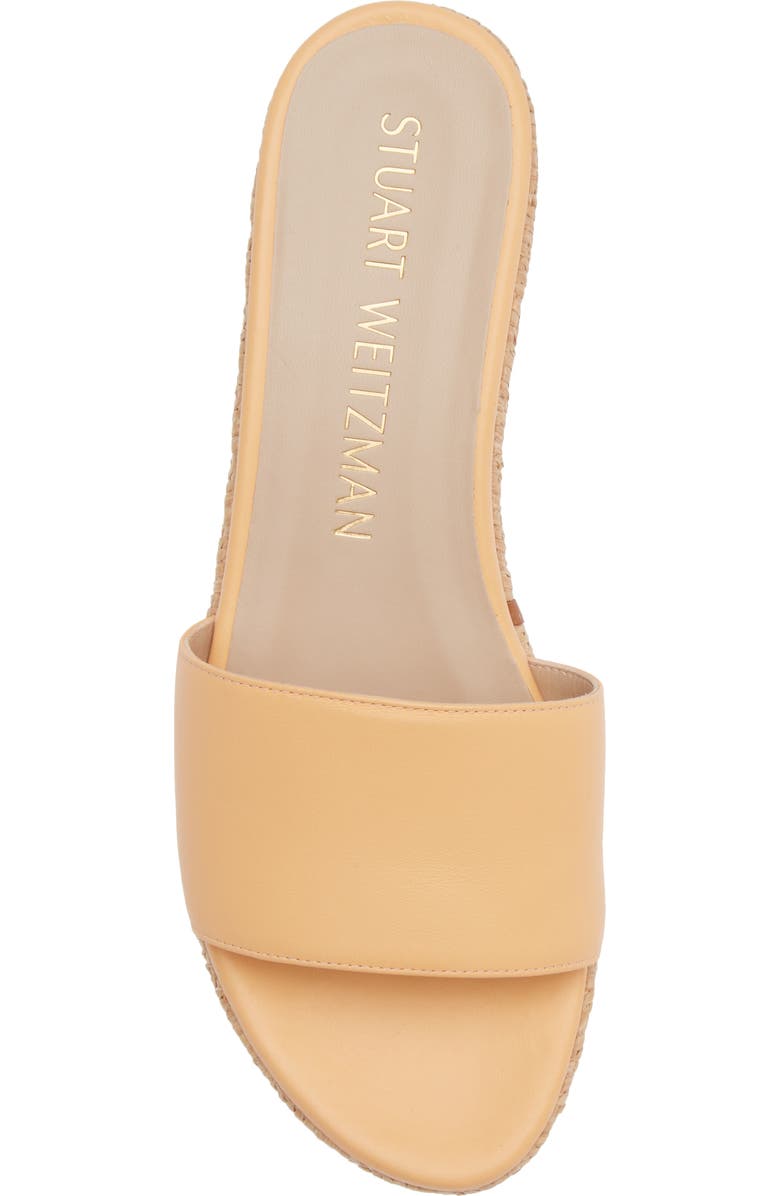 Stuart Weitzman Summer Wedge Sandal, Alternate, color, Mango/Tan