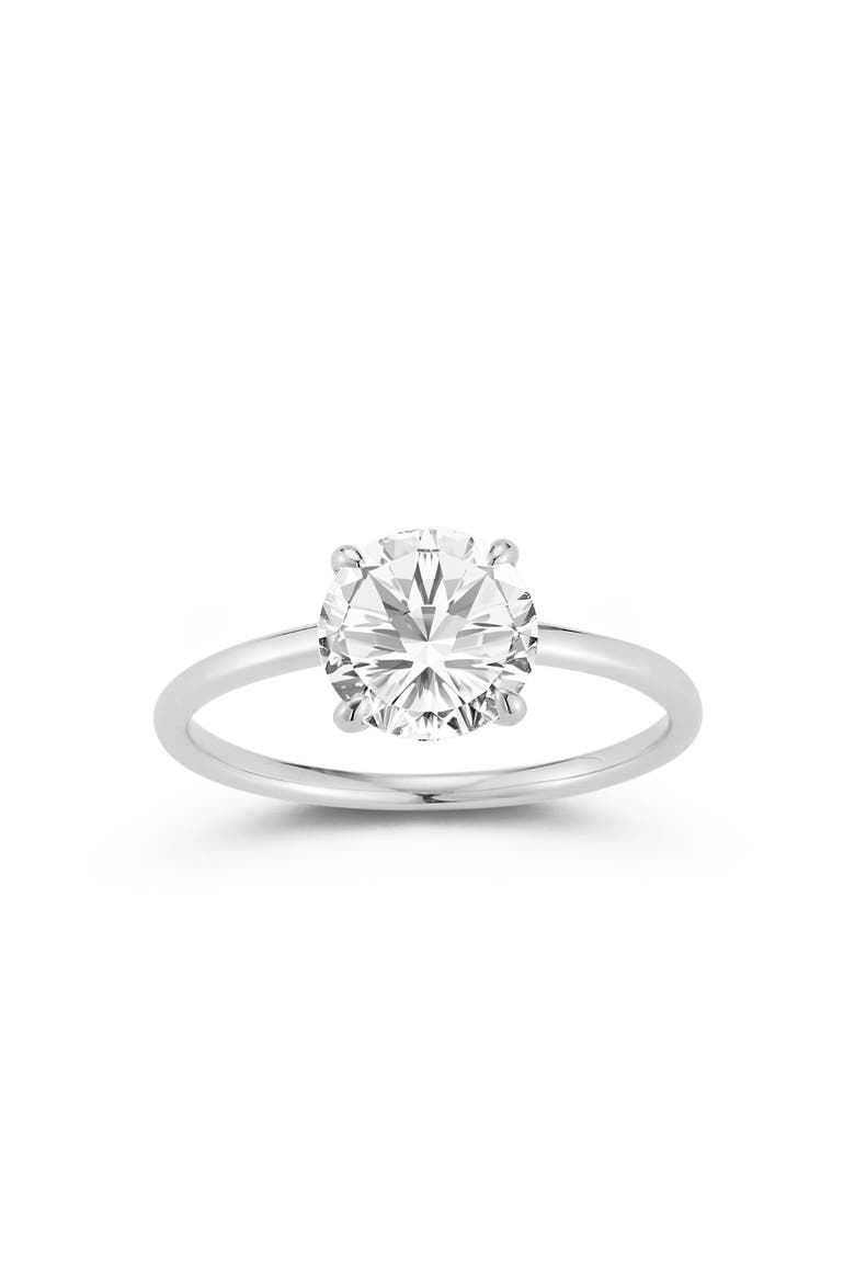 14k Gold Moissanite Ring, Main, color, SILVER