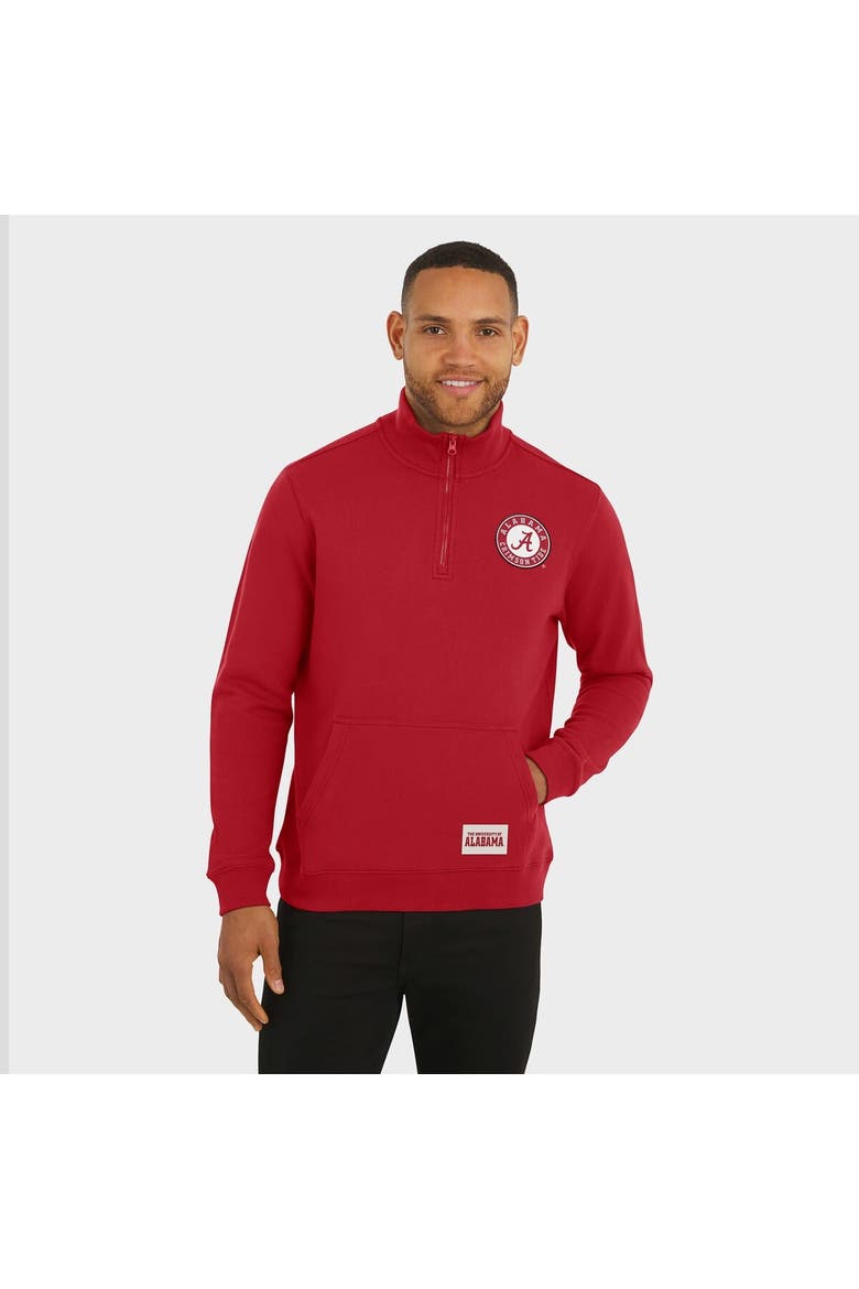 Men's Darius Rucker Collection by Fanatics Crimson Alabama Crimson Tide Quarter-Zip Pullover, Alternate, color, Crimson