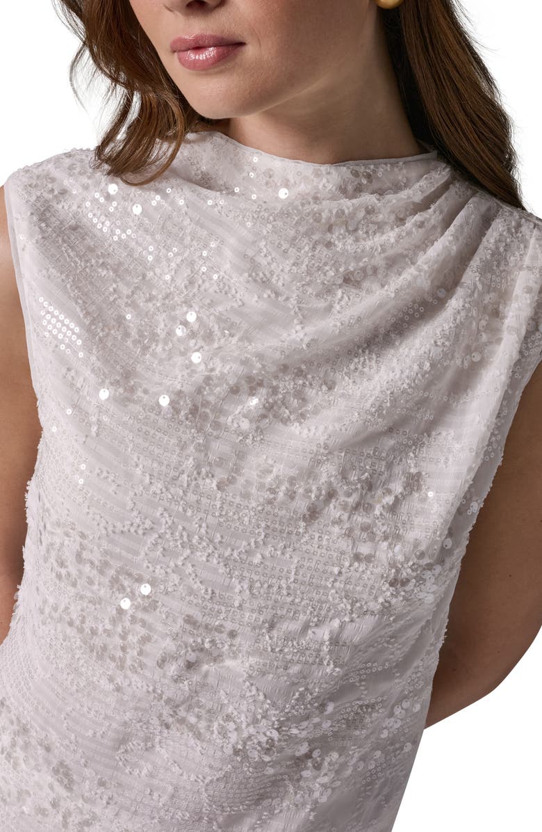 Donna Karan New York Sequin Sleeveless Top, Alternate, color, 