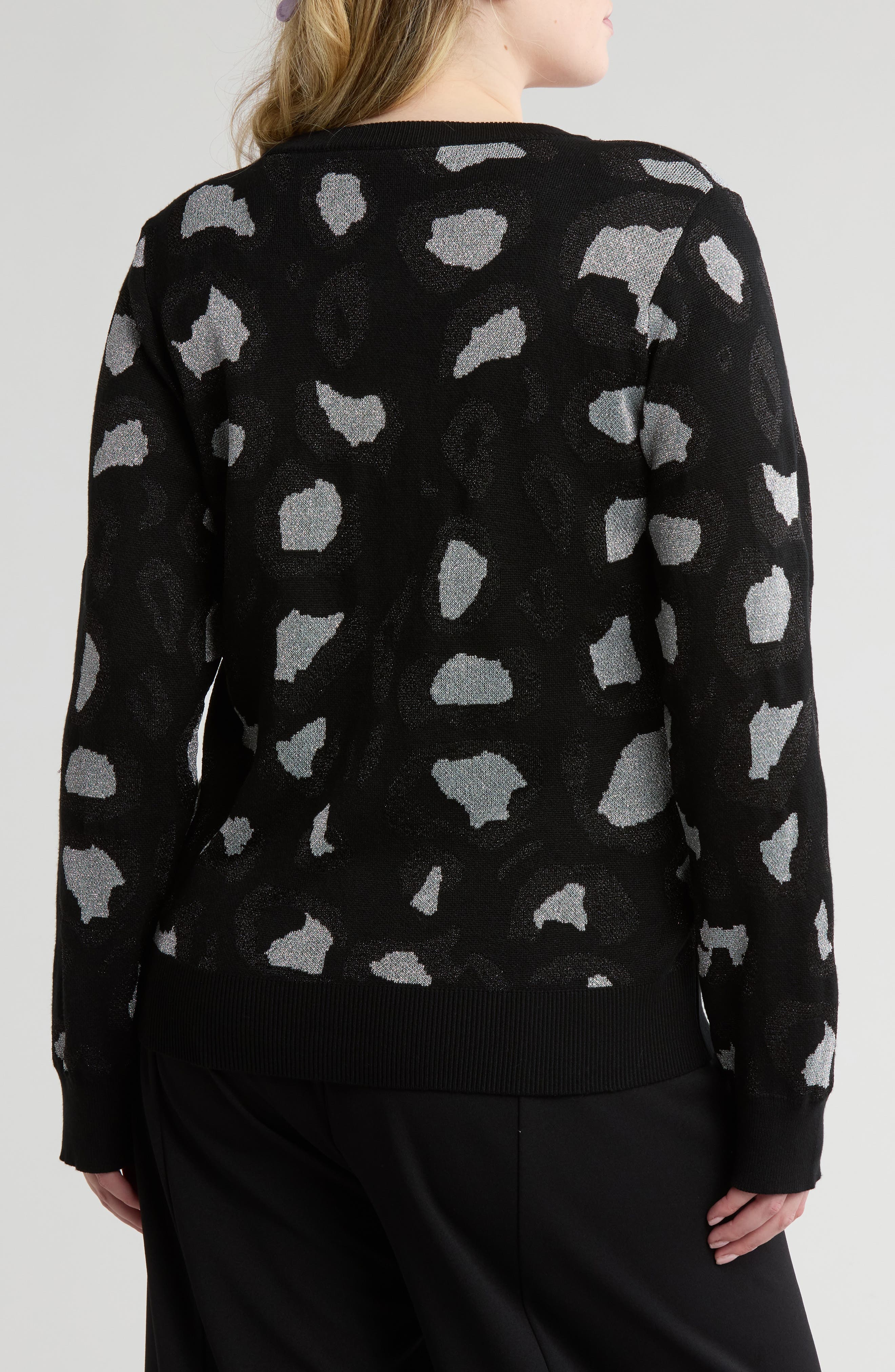 Cheetah Print Cardigan - image 2