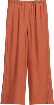 Theory Slit Hem Wide Leg Pants