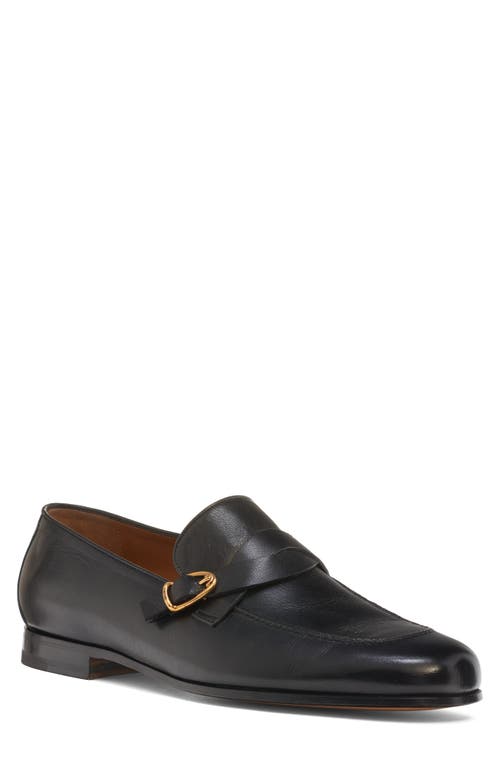 Tom Ford Gigi Twisted Buckle Band Loafer In Black