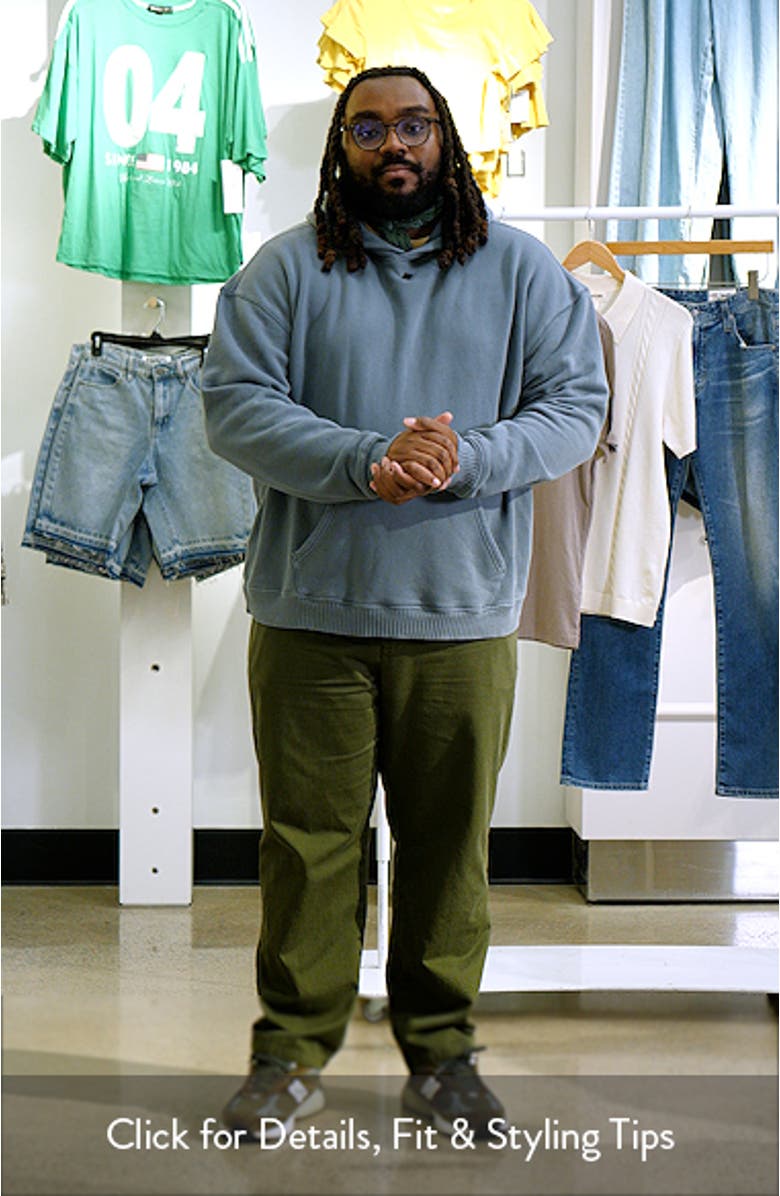 Core Oversize Organic Cotton Brushed Terry Hoodie, sales video thumbnail