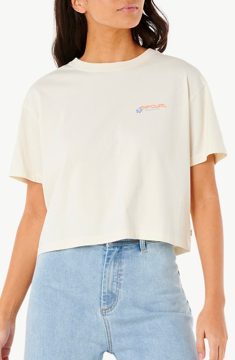 Rip Curl Dune Dancer Crop Graphic T-Shirt, Main, color,