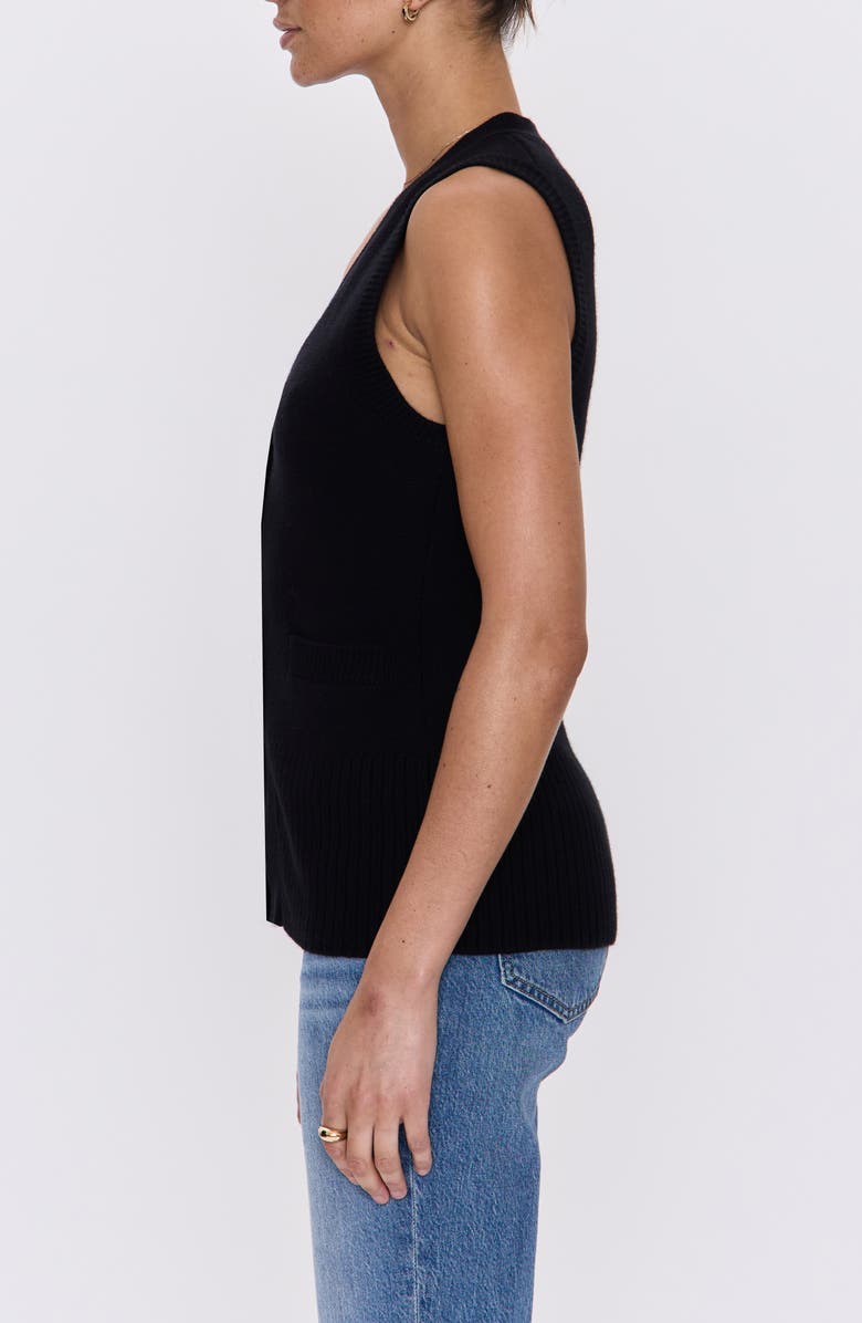 Pistola Audra Sweater Vest, Alternate, color, Noir