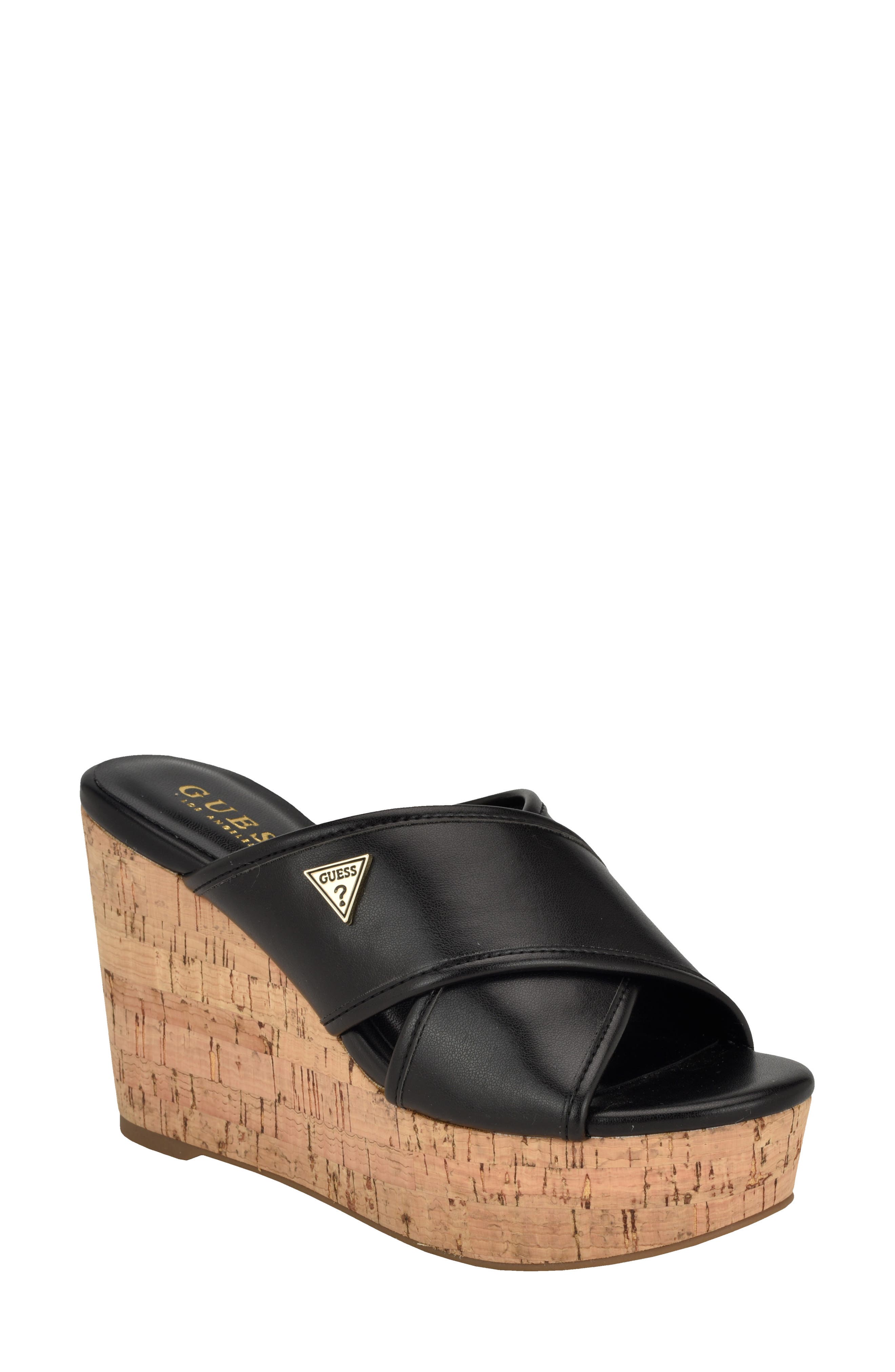 GUESS Cloys Patform Wedge Sandal, Main, color, 