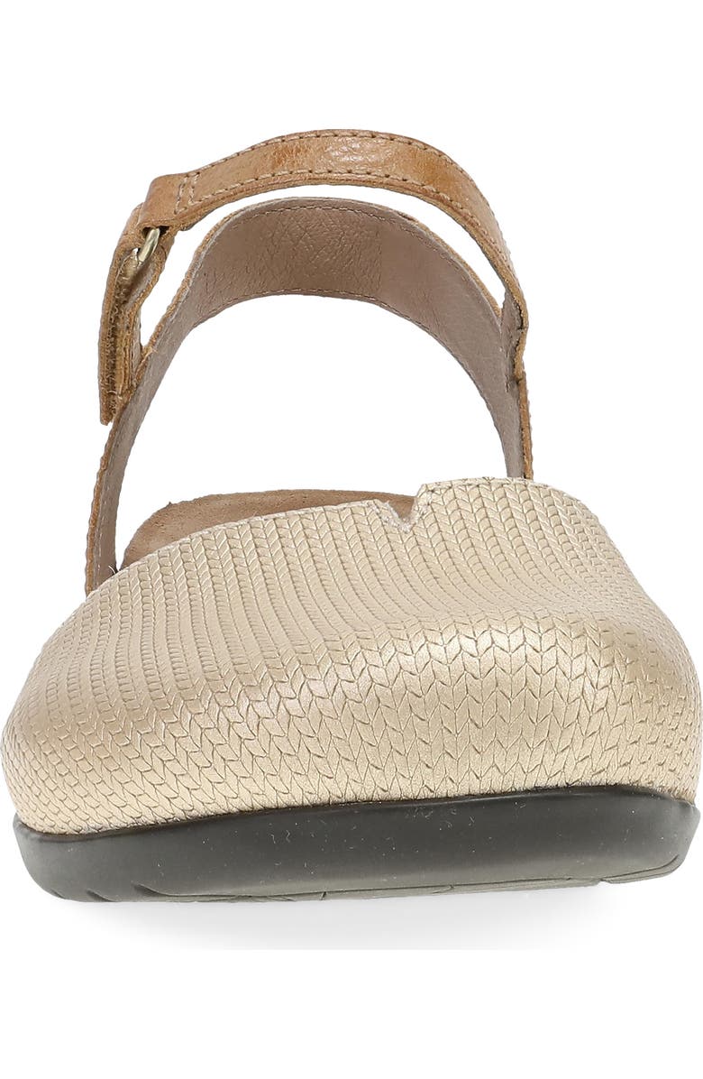 Dansko Rowan Flat, Alternate, color, Taupe Metallic