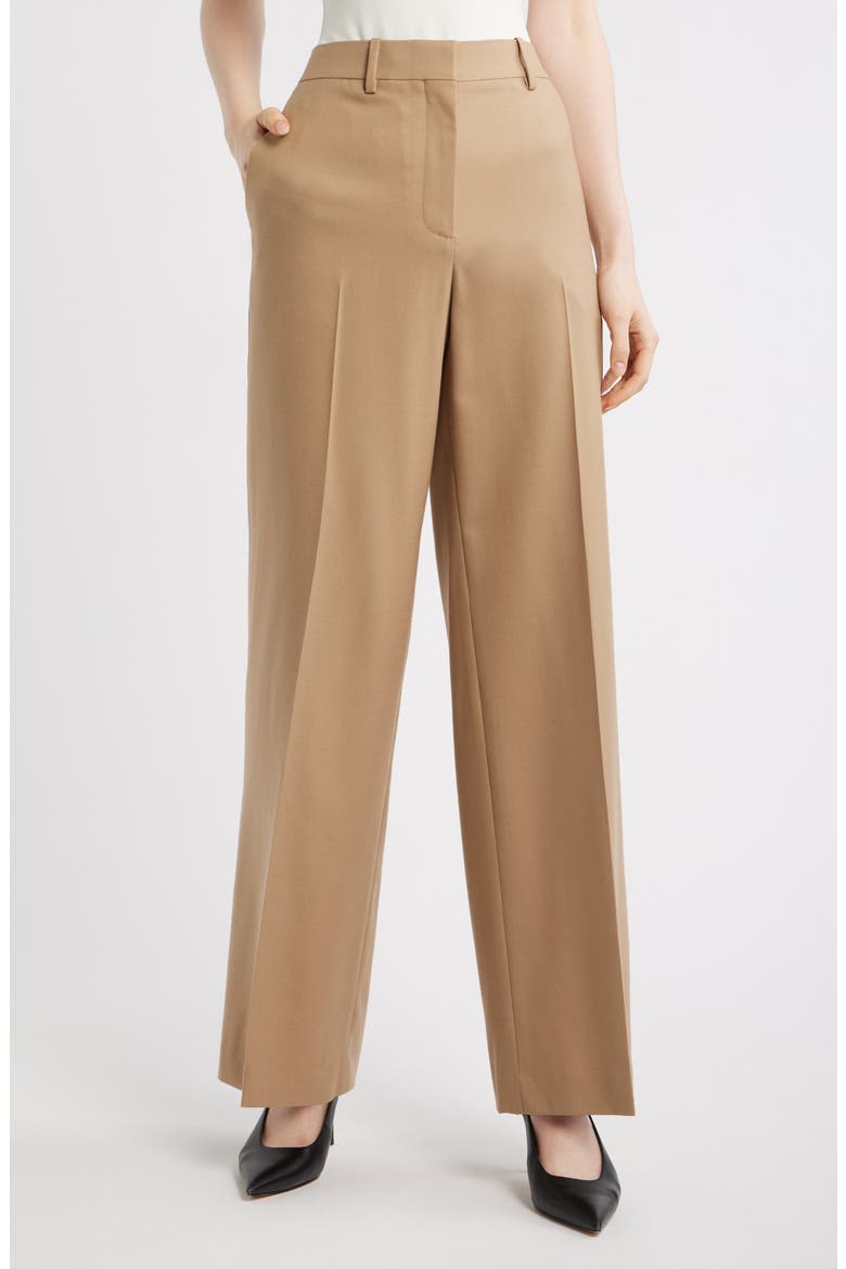 High Waist Flare Leg Pants, Main, color, NEW CAMEL
