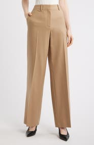 Theory High Waist Flare Leg Pants