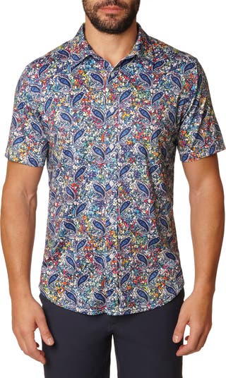 Padova Short Sleeve Stretch Button-Up Shirt