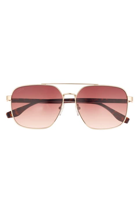 Bowie 59mm Gradient Square Sunglasses