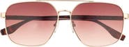 DIFF Bowie 59mm Gradient Square Sunglasses