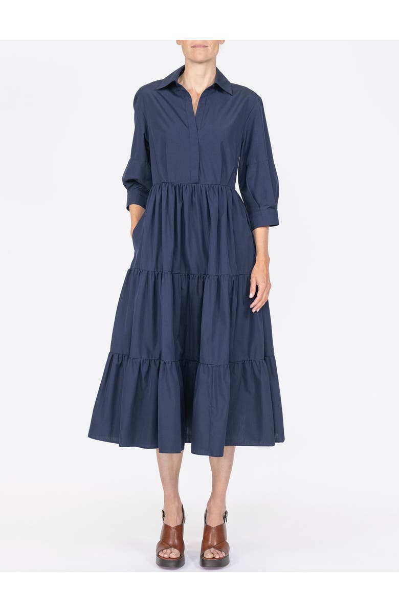 Callas Milano Marseille Tiered dress, Alternate, color, Pale Blue