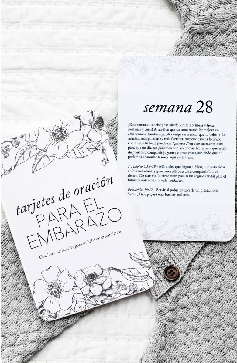 Duncan & Stone Paper Co. Spanish Pregnancy Prayer Cards, Alternate, color,