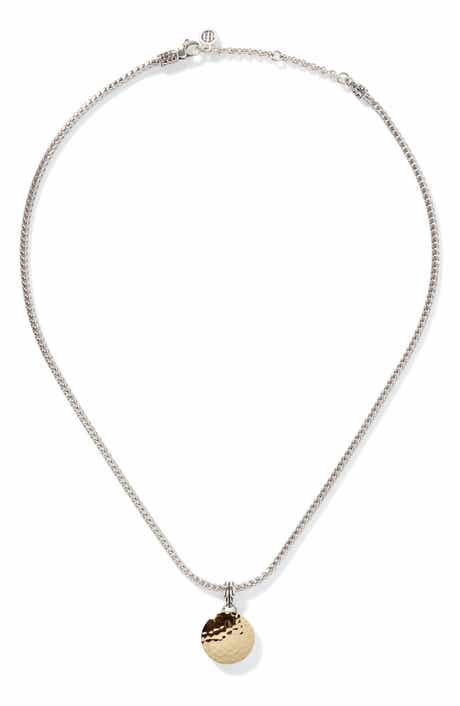 John Hardy Palu Dot Hammered Reversible Pendant Necklace