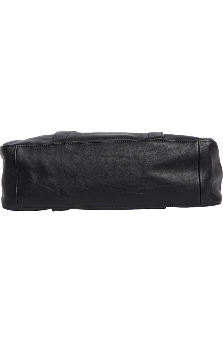 Longchamp LC3D Zip Top Medium Leather Tote Bag, Alternate, color, Black