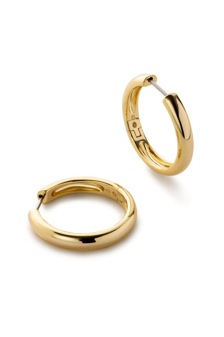 Gold Hoop Earrings - Giulia Large, Main, color, Gold