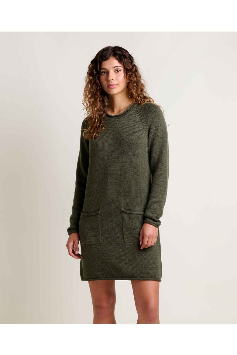 Alpineglo Sweater Dress, Main, color, Olive