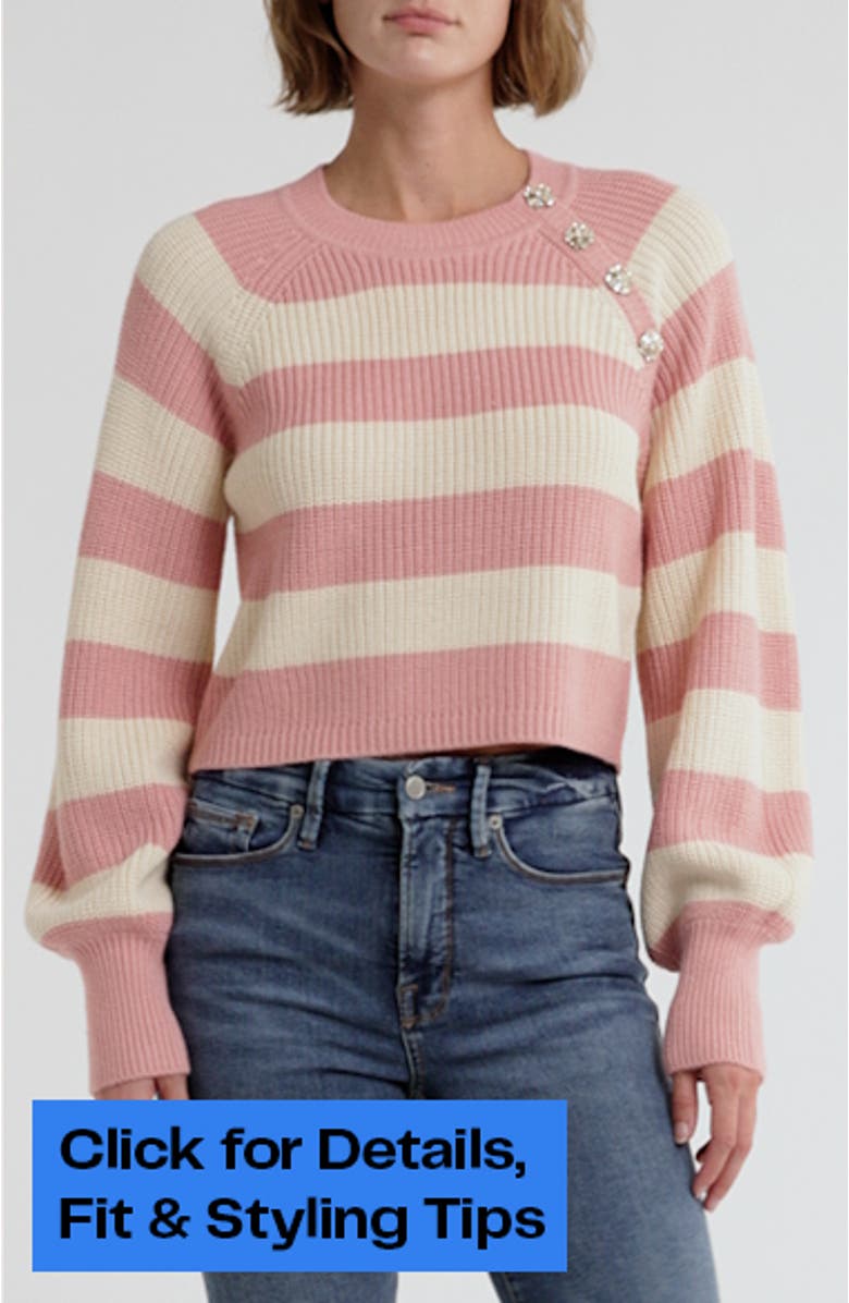 Keren Button Shoulder Sweater, sales video thumbnail