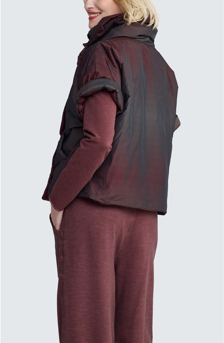 LUUKAA Stella Sculptural Cropped Jacket, Alternate, color, Mulberry