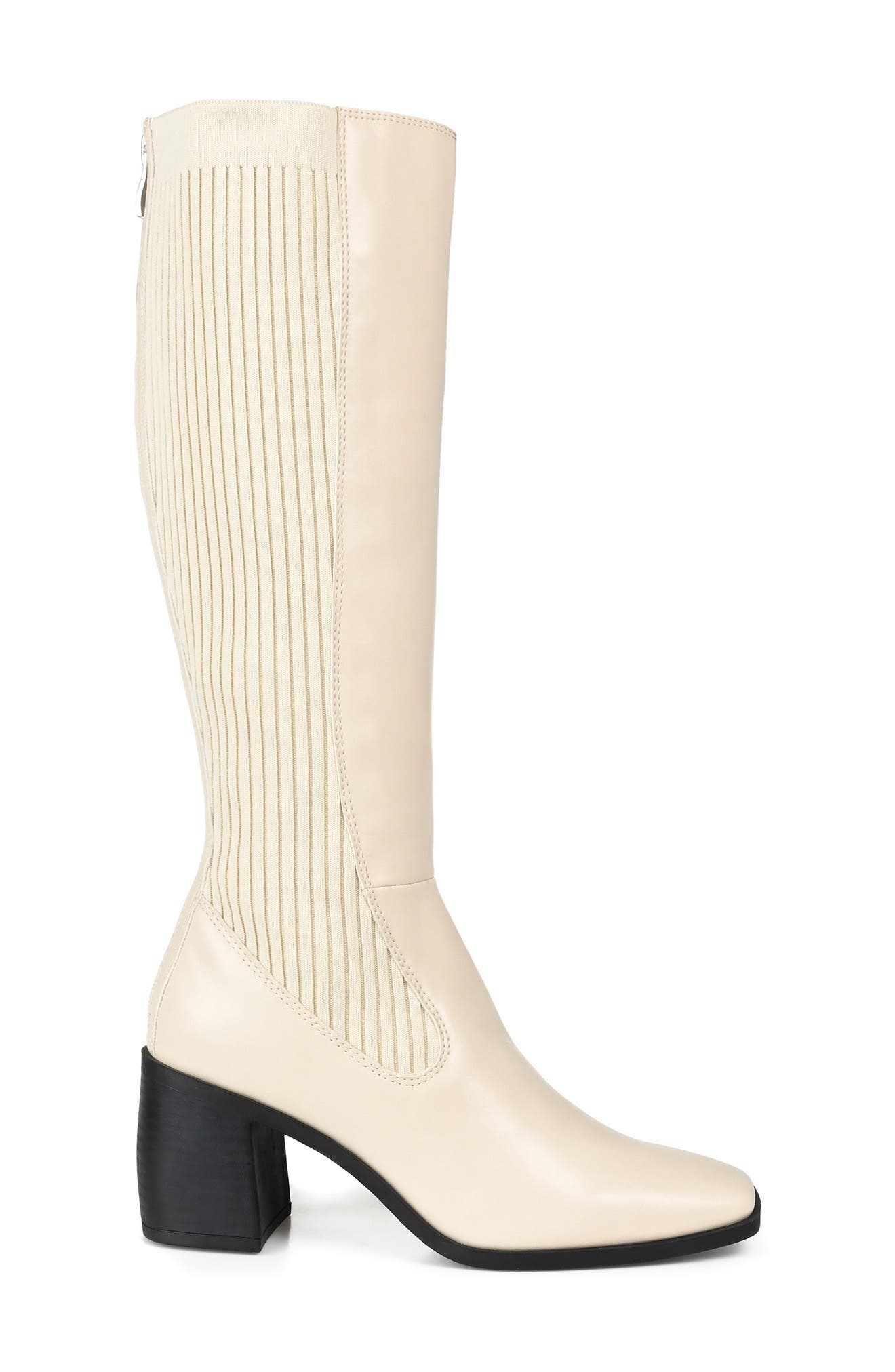 Winny Tall Boot - Wide Calf, Alternate, color, BONE