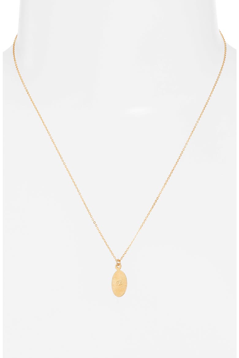 Zodiac Horoscope Pendant Necklace, Alternate, color, GOLD - CANCER