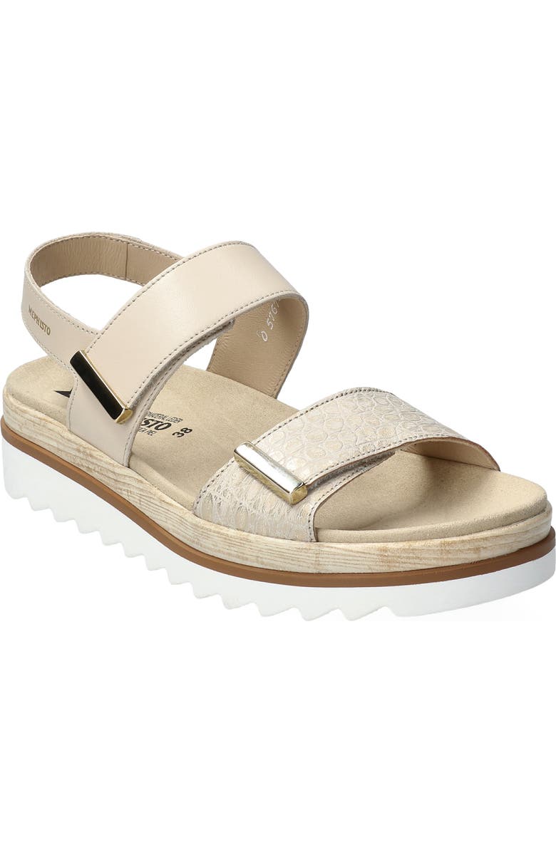 Mephisto Dominica Platform Sandal, Main, color, Light Sand