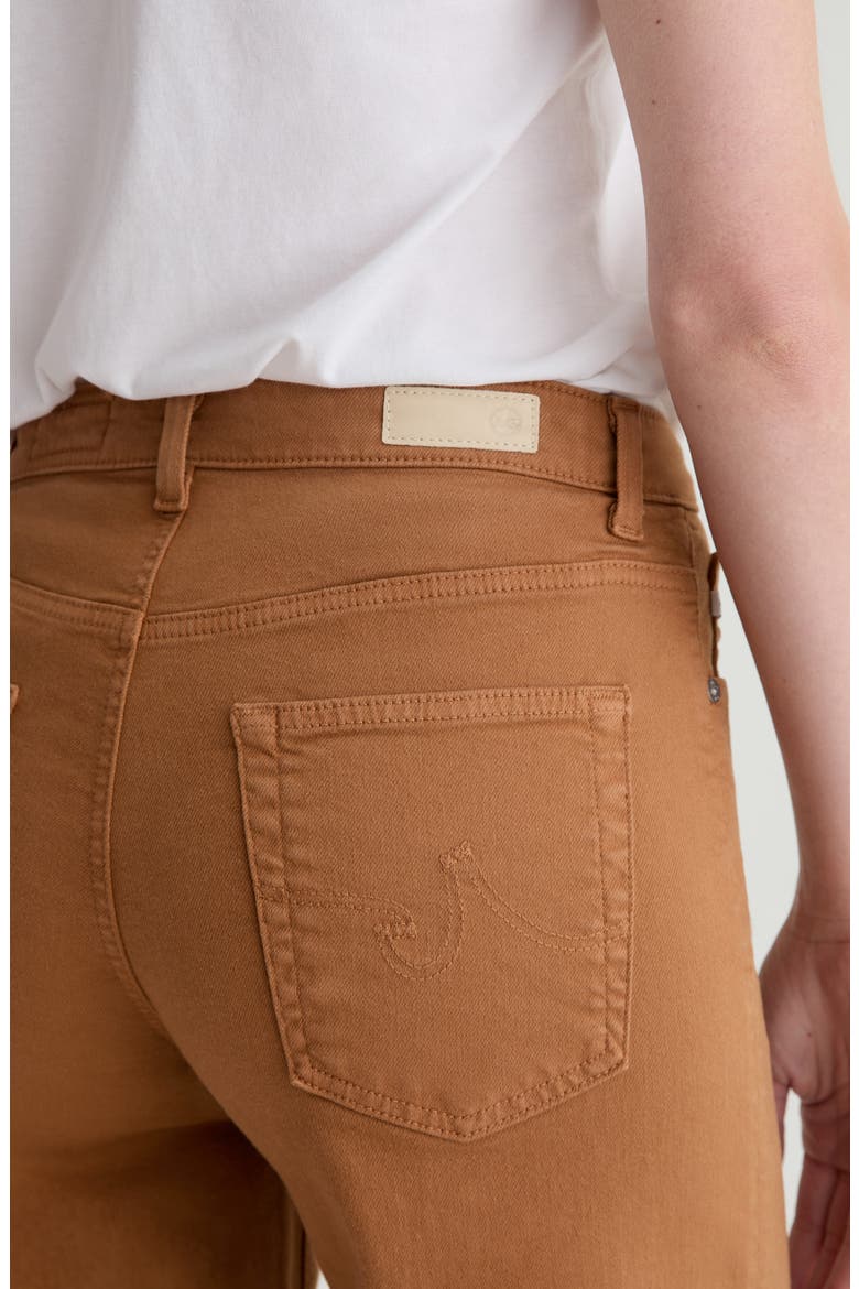 Saige Raw Hem Ankle Wide Leg Jeans, Alternate, color, GINGER