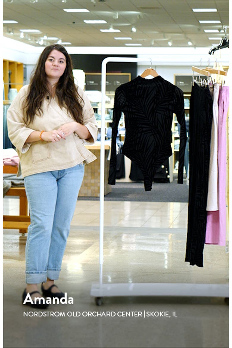 Burnout Velvet Long Sleeve Bodysuit video