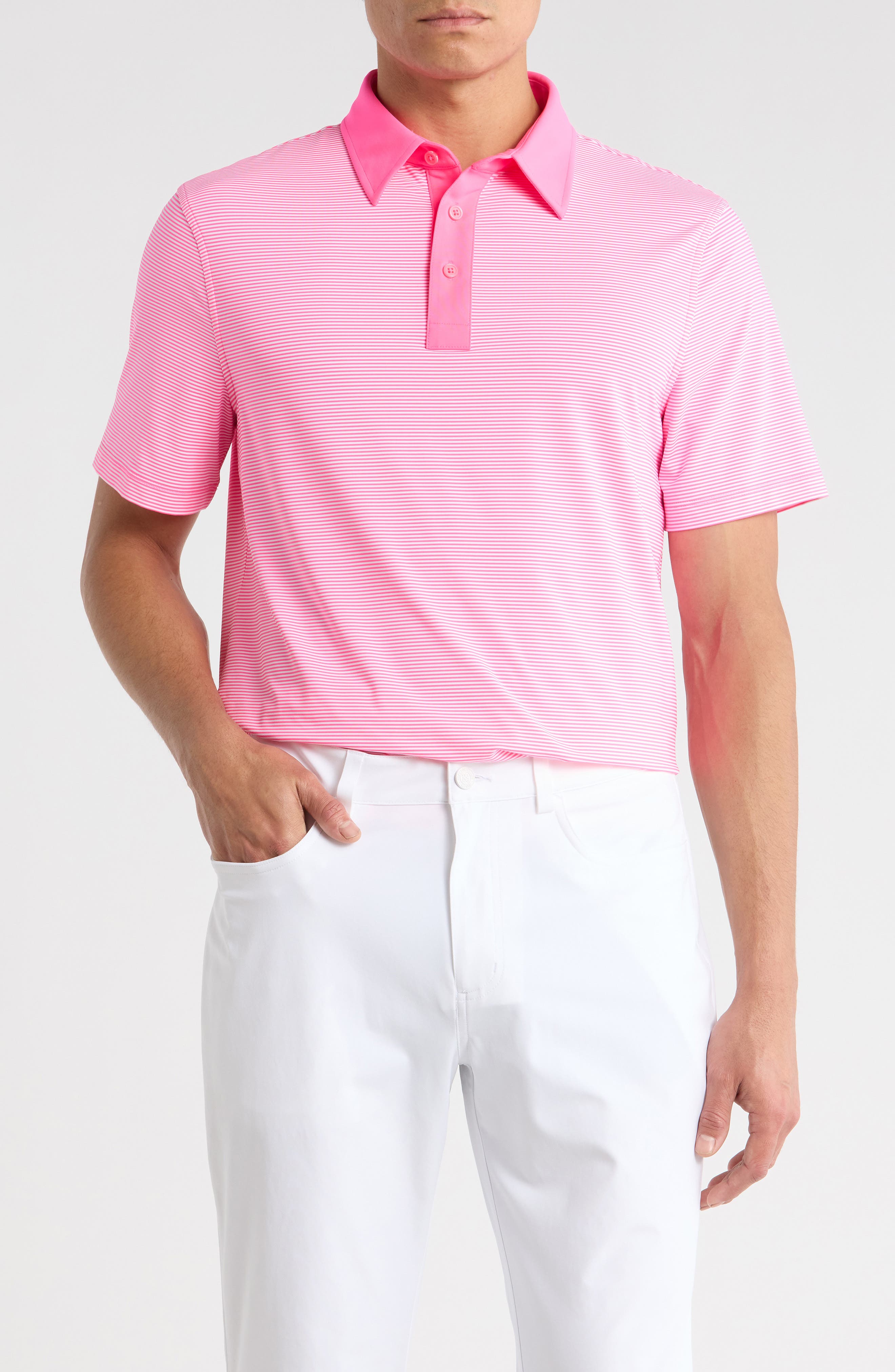 Feeder Stripe Performance Golf Polo