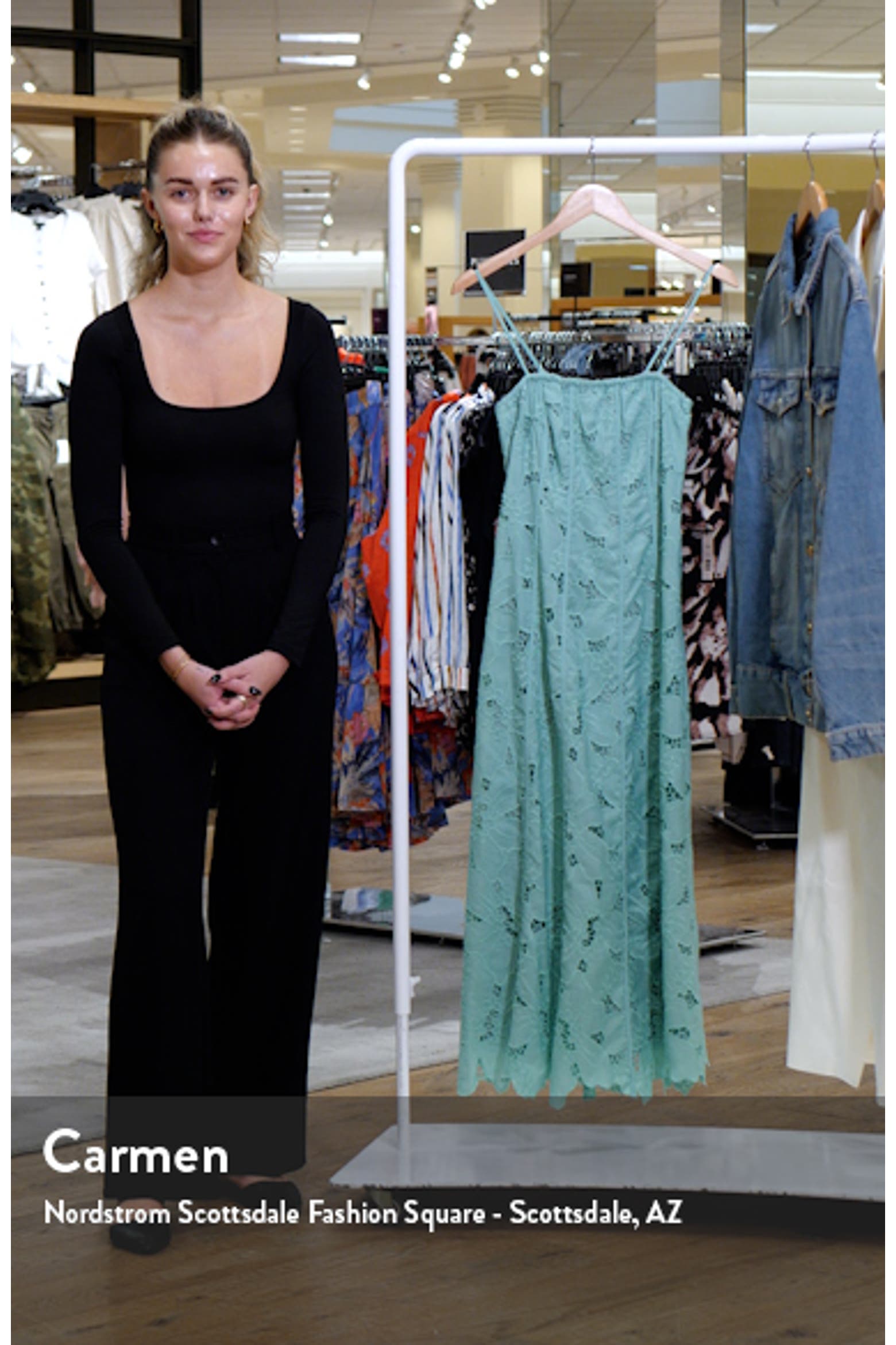 ASTR the Label Floral Lace Midi Dress (Women) | Nordstromrack
