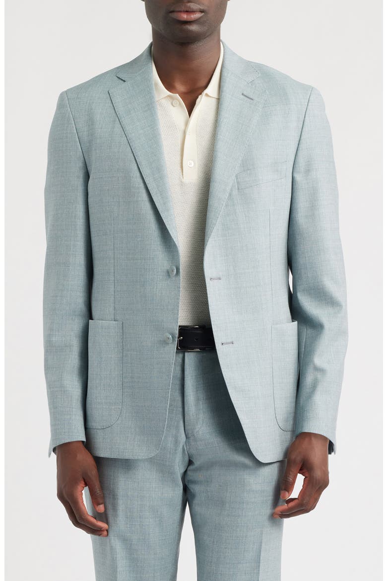 Icon Relaxed Fit Wool Suit, Alternate, color, LIGHT GREEN