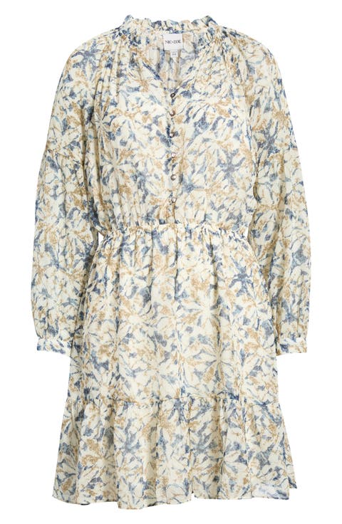 Bloomsbury Long Sleeve Chiffon Dress