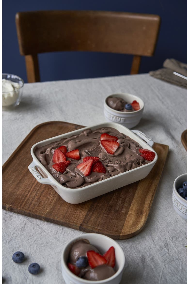 Rustic Red 2-Piece Rectangular Baking Dish Set, Alternate, color, RUSTIC IVORY