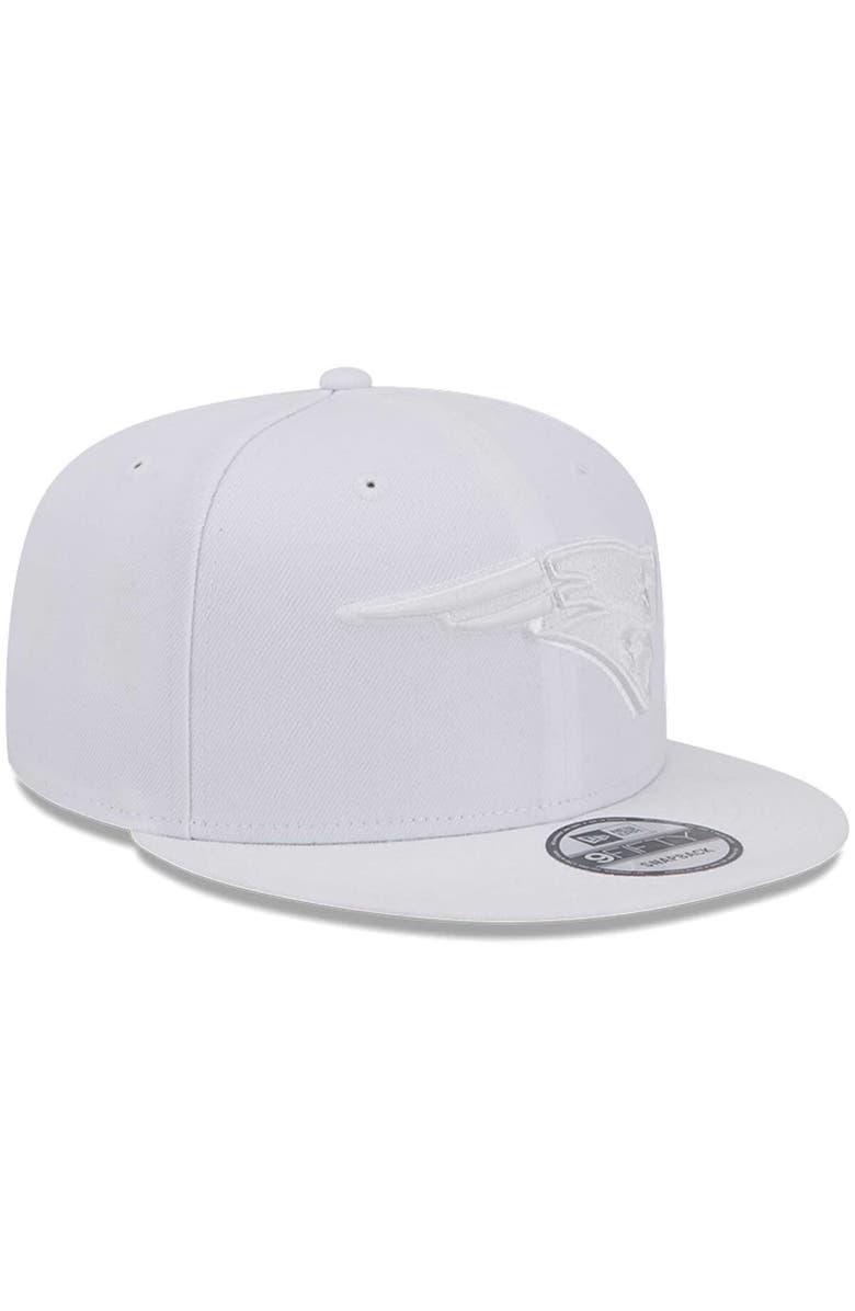 New Era Men's New Era New England Patriots Main White on White 9FIFTY Snapback Hat, Alternate, color, 