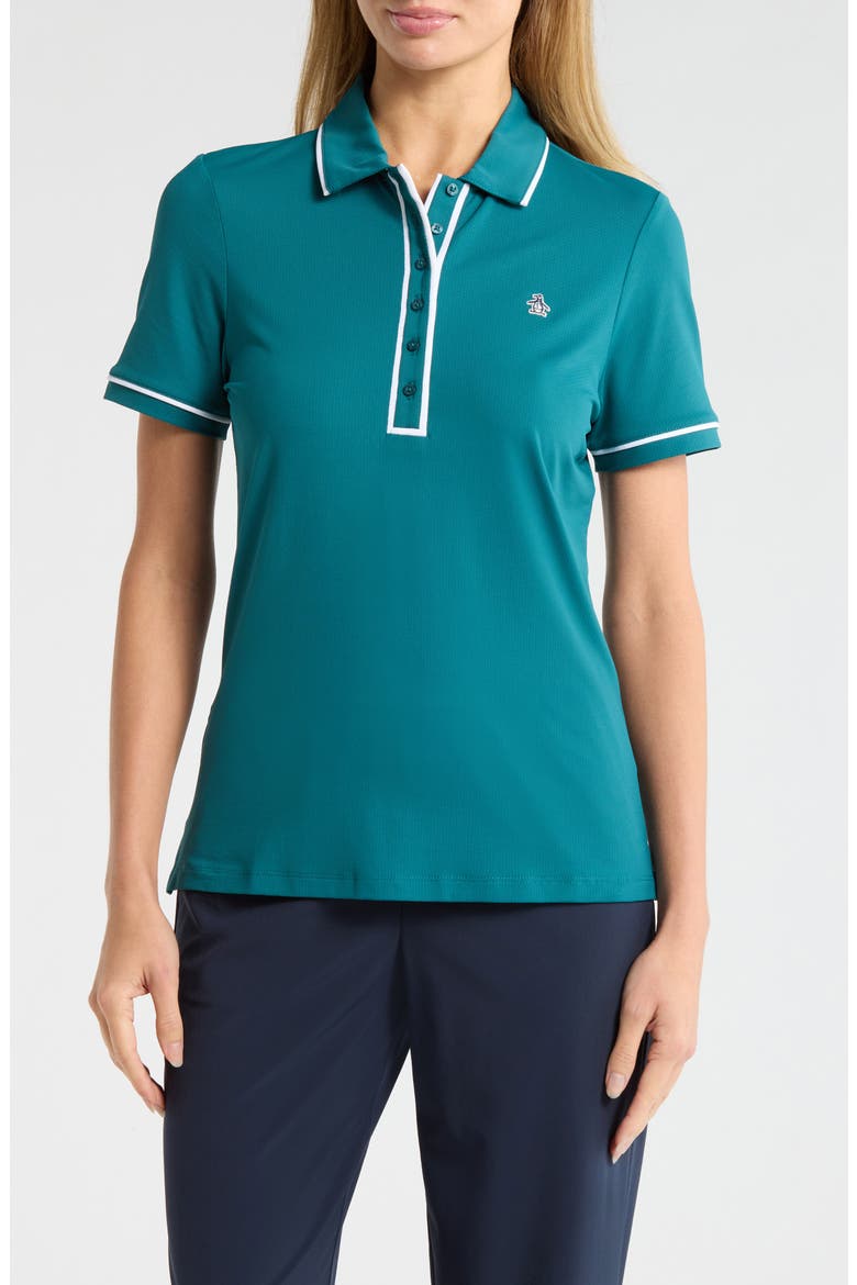 Veronica Performance Polo, Main, color, CHESAPEAKE BAY