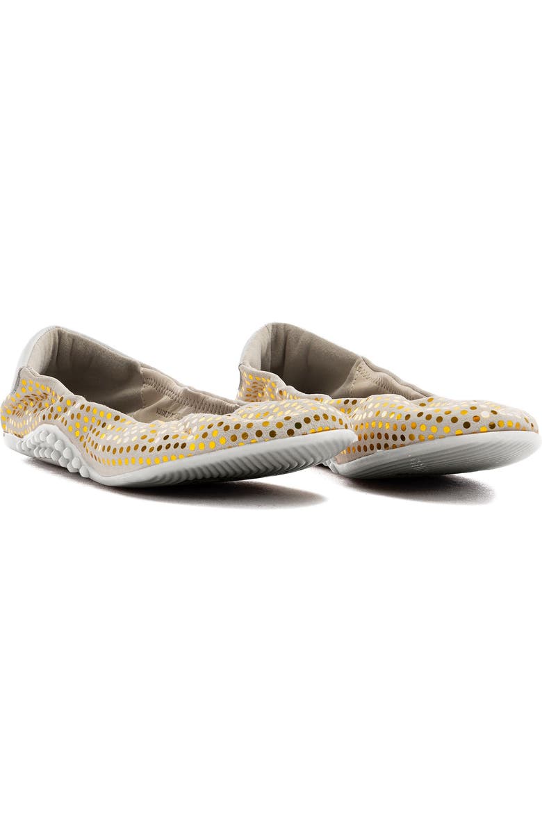 P448 Stella Paillettes Ballet Flat, Alternate, color, Gold/White