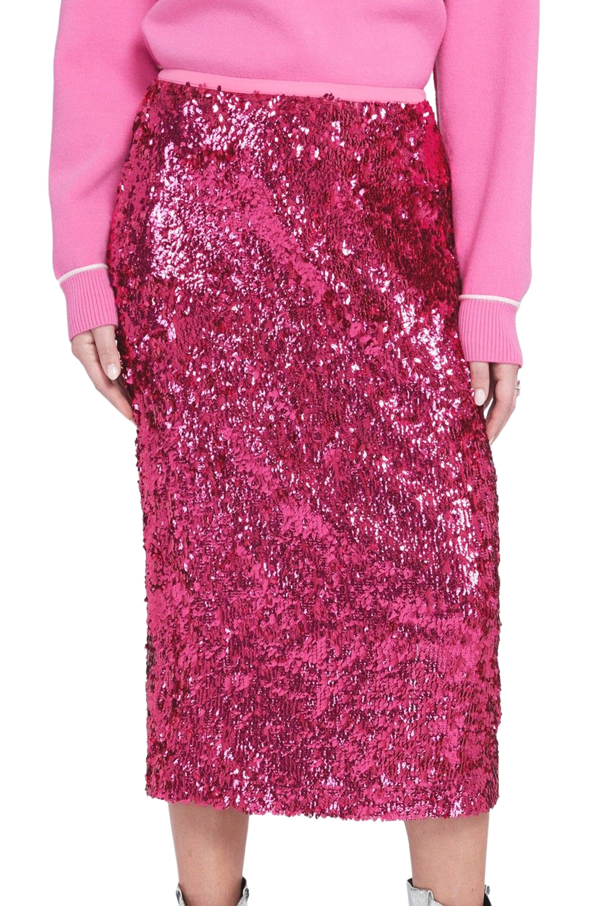 Sequin Midi Skirt Pencil - image 3